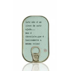 presente chocolate criativo com mensagem divertida - Lata de sardinhas de chocolate – Livro de Autoajuda