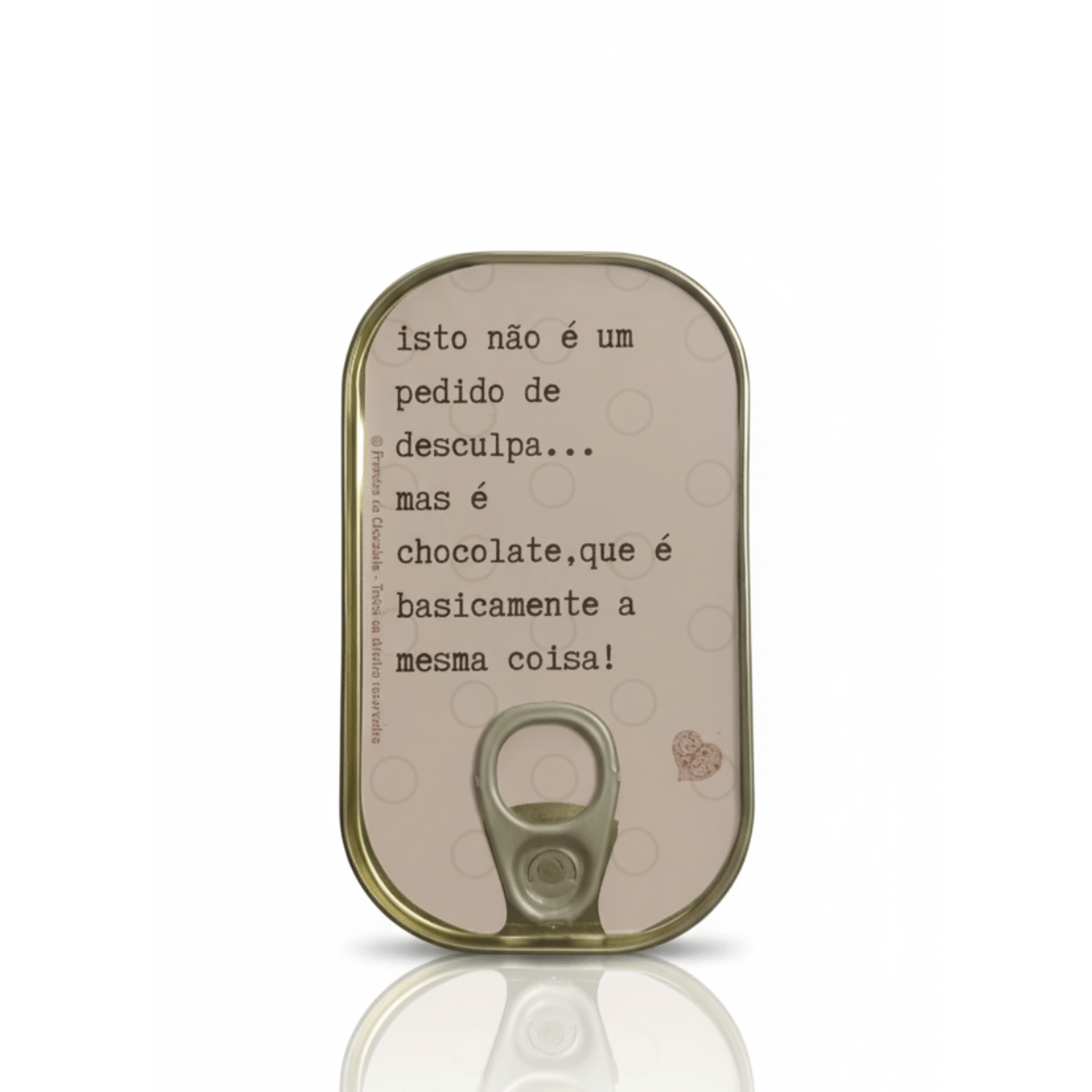 Lata de Sardinhas de Chocolate – Pedido de Desculpa lata de sardinhas de chocolate pedido de desculpa