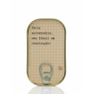 presente de aniversário com chocolate divertida - Lata de sardinhas de chocolate – feliz aniversário fóssil