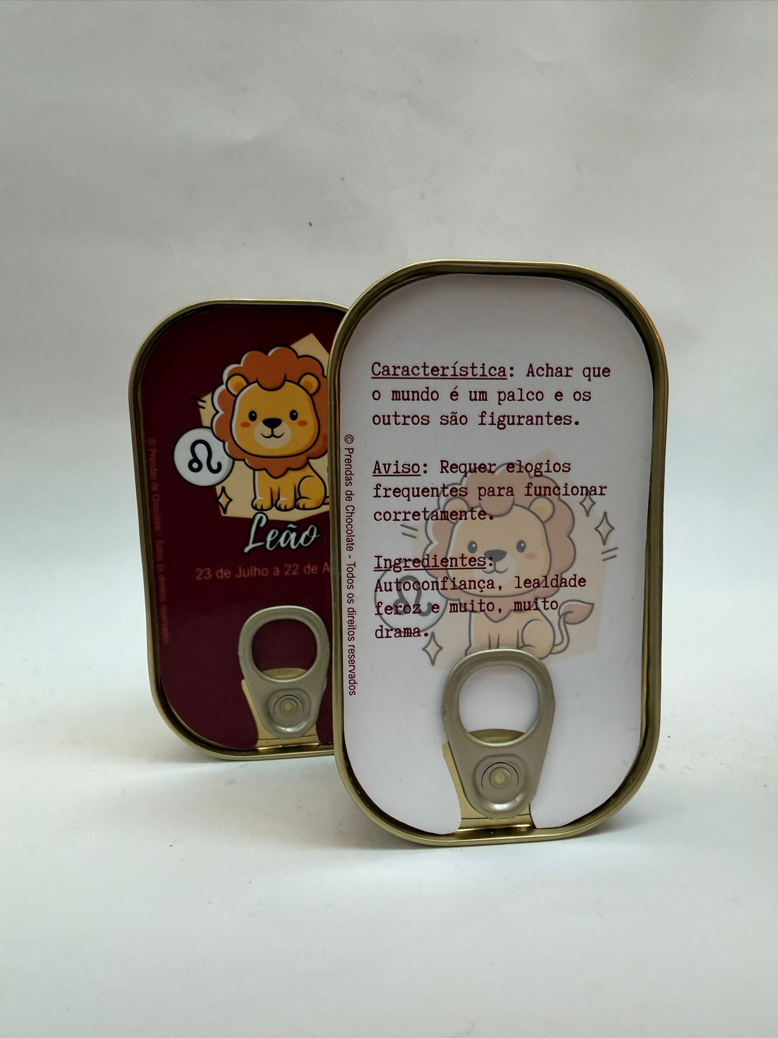 Caixa Sardinhas Zodíaco Leão2 Caixa Sardinhas Zodíaco Leão2